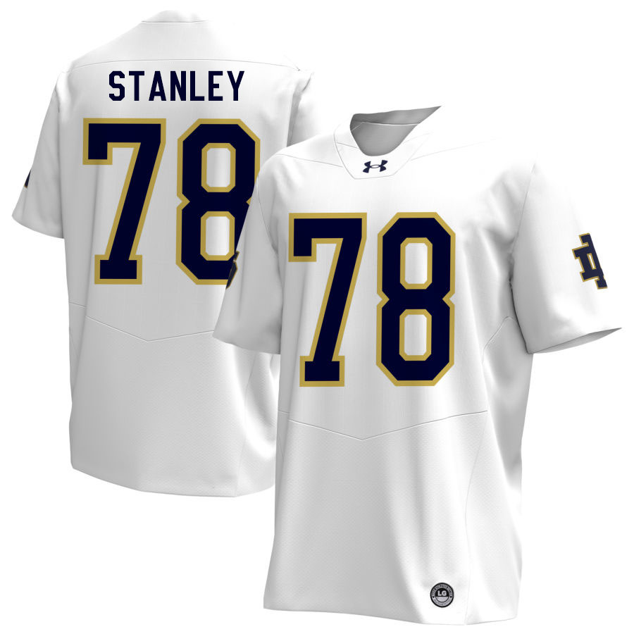 Ronnie Stanley Notre Dame Jerseys, UND Fighting Irish College Football Apparels Stitched-White Ronnie Stanley Notre Dame Jerseys, UND Fighting Irish College Football Apparels Stitched-White